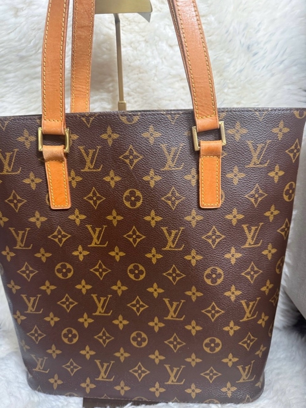 Louis Vuitton Monogram Canvas Tote in Brown and Tan